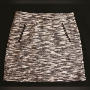 Loft Petites woven cotton blend Lined Skirt with Pockets